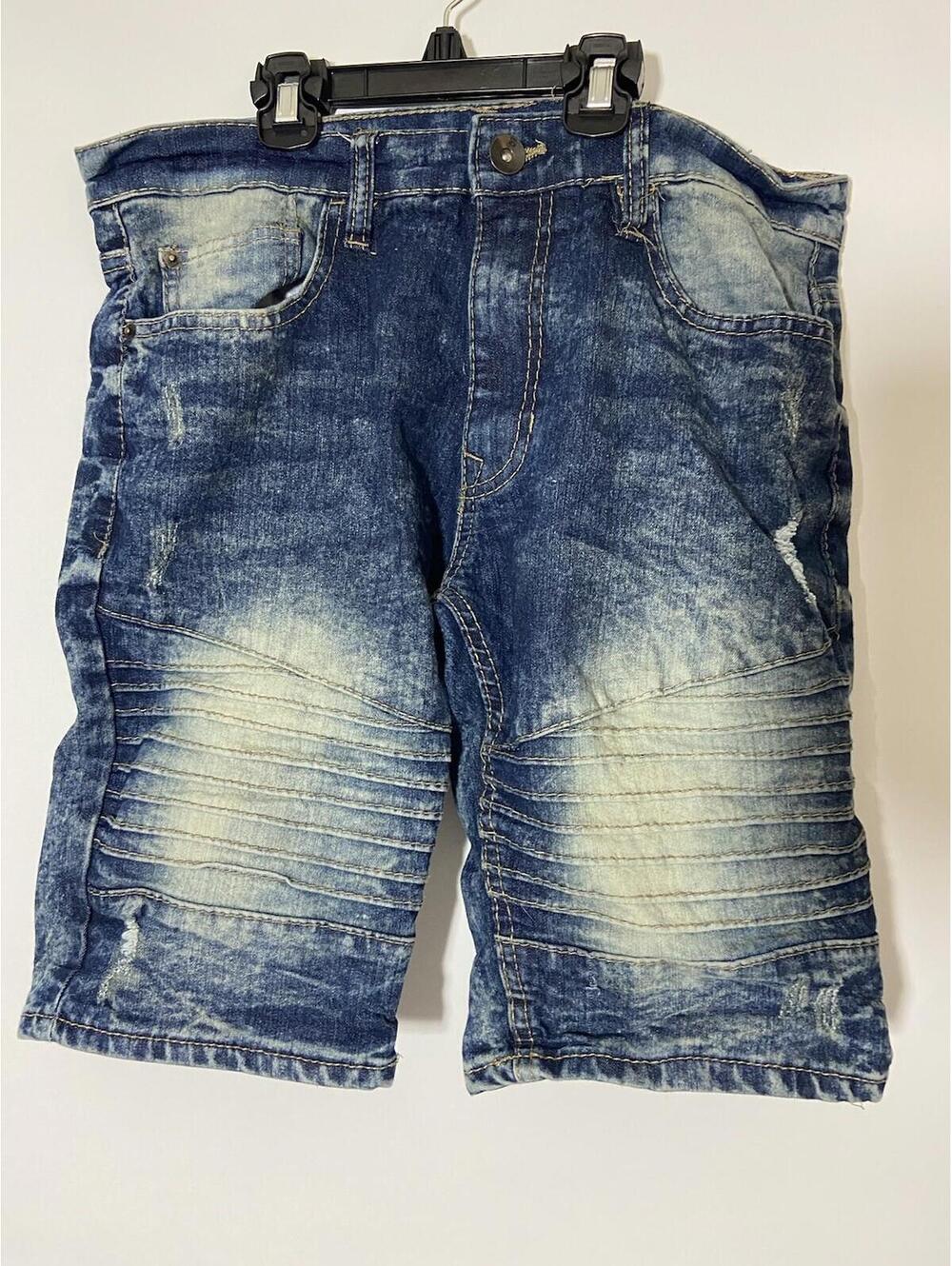 Essentials Men's Shorts 30 Slim Distressed Nineties Stone Wash SPL Destroyed Y2k